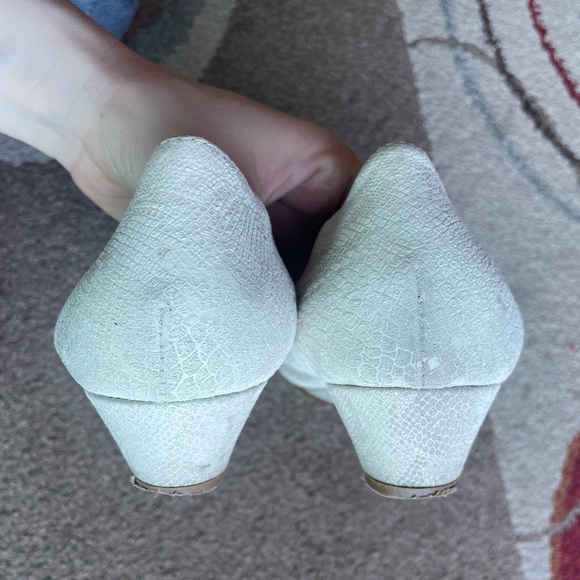 AGL Attilio Guisti Leombruni Shoes Womens 41, 9.5 Ballet Wedge Leather Round Toe - Picture 5 of 11